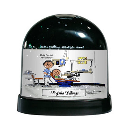 Dental Hygienist, Female - Friendly Folks Personalized Snow Globe