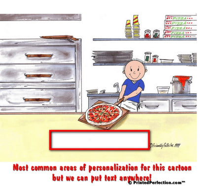 Pizza Maker, Male - Friendly Folks  Personalized Snow Globe