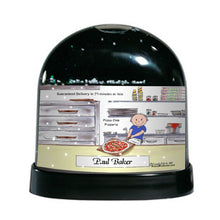 Pizza Maker, Male - Friendly Folks  Personalized Snow Globe