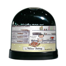 Pizza Maker, Female - Friendly Folks Personalized Snow Globe