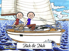 Sailboat - Sailing, Two Males - Friendly Folks image 0