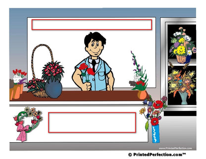 Florist, Male - NTT Personalized Snow Globe