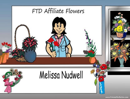 Florist, Female - NTT Personalized Snow Globe