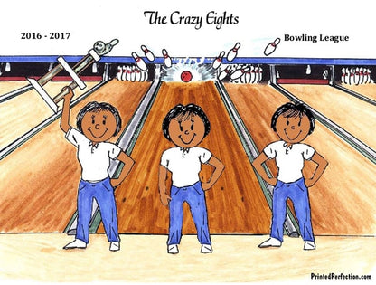 Bowlers, Bowling League, 3 Females - Friendly Folks image 1