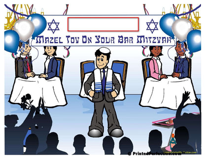 Bar Mitzvah, Male - NTT Personalized Snow Globe