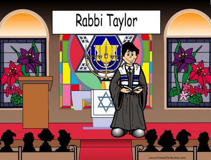 Rabbi, Male - NTT Personalized Snow Globe