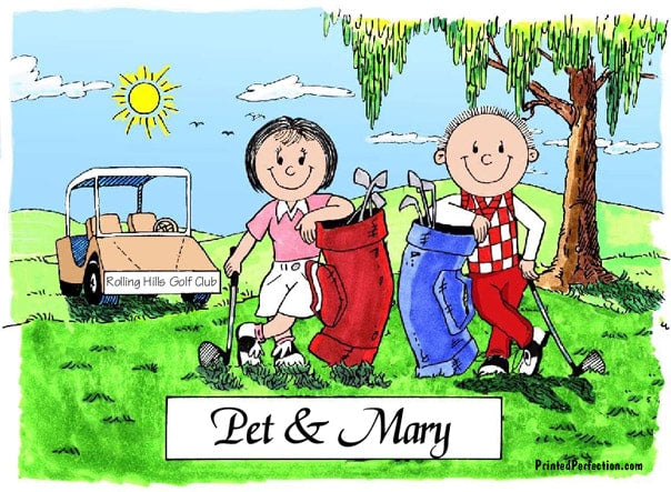 Golf, Couple - Friendly Folks image 0