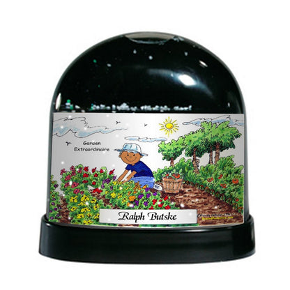 Gardener, Male - Friendly Folks Personalized Snow Globe
