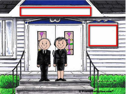 Funeral Director, Couple - Friendly Folks Personalized Snow Globe