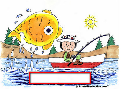 Fishing, Female - Friendly Folks Personalized Snow Globe