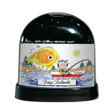 Fishing, Female - Friendly Folks Personalized Snow Globe