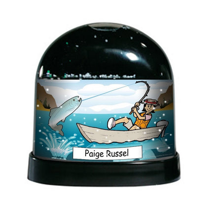 fishing-female-ntt-personalized-snow-globe