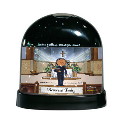 Priest, Female - Friendly Folks  Personalized Snow Globe