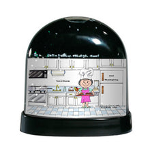 Chef with Hat, Female - Friendly Folks Personalized Snow Globe