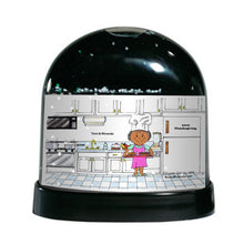 Chef with Hat, Female - Friendly Folks Personalized Snow Globe