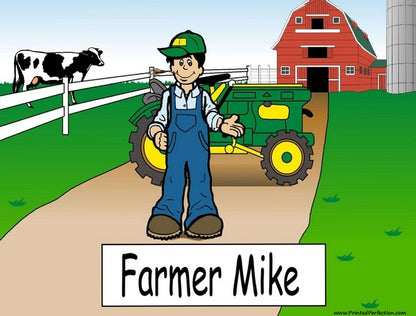Farmer, Rancher, Male - NTT Personalized Snow Globe