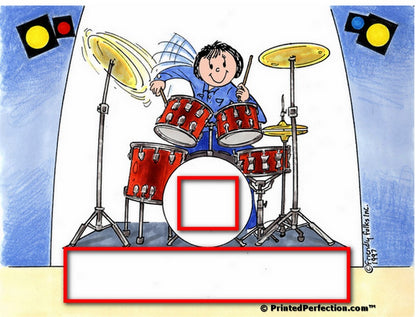 Drummer, Female - Friendly Folks Personalized Snow Globe