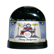 Drummer, Female - Friendly Folks Personalized Snow Globe