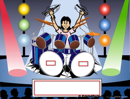 Drummer, Female - NTT Personalized Personalized Snow Globe