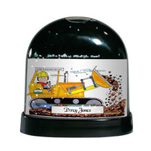 Bulldozer Operator, Female - Friendly Folks - Snow Globe