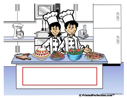 Chef with Hat, Couple - NTT Personalized Snow Globe