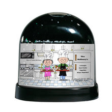 Chef with Hat, Couple - Friendly Folks Personalized Snow Globe