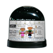 Chef with Hat, Couple - Friendly Folks Personalized Snow Globe
