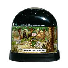 Hunter, Female - Friendly Folks Personalized Snow Globe