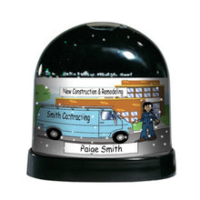 Service Van (blue), Female - NTT Personalized Snow Globe