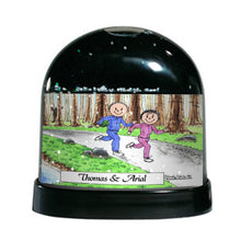 Jogger, Couple - Friendly Folks Personalized Snow Globe