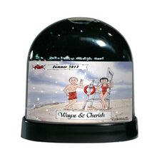 Lifeguard, Couple - Friendly Folks Personalized Snow Globe