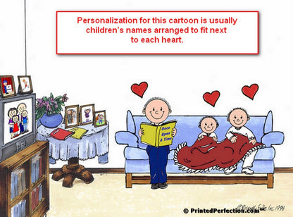 Little Angels 2, with Male - Friendly Folks Personalized Snow Globe