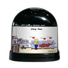 Little Angels 2, with Male - Friendly Folks Personalized Snow Globe