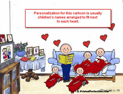 Little Angels 4, with Male - Friendly Folks Personalized Snow Globe