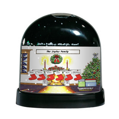 Christmas Stocking 6 - Friendly Folks - Snow Globe