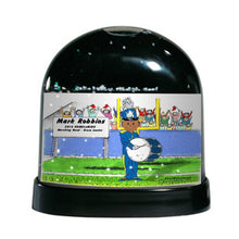 Marching Band, Bass Drum (white uniform), Male - Friendly Folks Personalized Snow Globe
