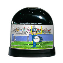 Marching Band, Bass Drum (blue uniform), Female - Friendly Folks Personalized Snow Globe