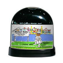Marching Band, Drum Snare (white uniform), Male - Friendly Folks Personalized Snow Globe