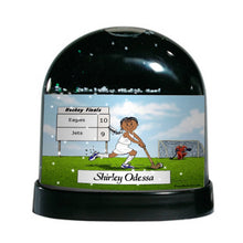 Field Hockey (white uniform), Female - Friendly Folks Personalized Snow Globe