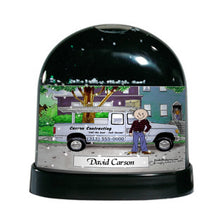 Pick Up Truck (blue), Male - Friendly Folks Personalized Snow Globe