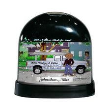 Pick Up Truck (white), Male - Friendly Folks  Personalized Snow Globe