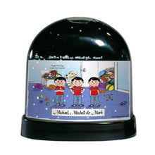 Triplet Boys, Brothers, Friends - Friendly Folks - Snow Globe