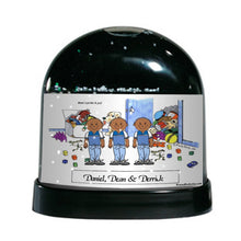 Triplet Boys, Brothers, Friends - Friendly Folks - Snow Globe