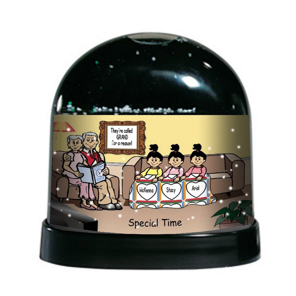 grandparents-reading-couple-with-3-girls-ntt-personalized-snow-globe