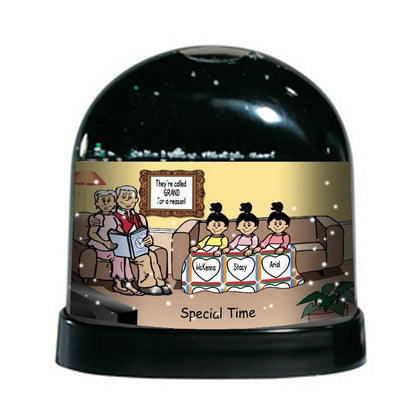 grandparents-reading-couple-with-3-girls-ntt-personalized-snow-globe