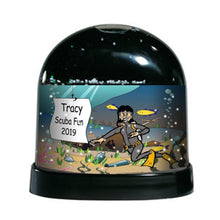 scuba-diver-female-ntt-personalized-snow-globe