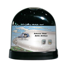 Pilot, Commercial, Female - Friendly Folks Personalized Snow Globe