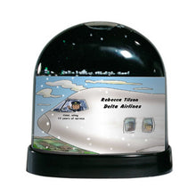 Pilot, Commercial, Female - Friendly Folks Personalized Snow Globe