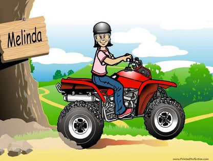 ATV Rider, Female - Name That Toon image 0