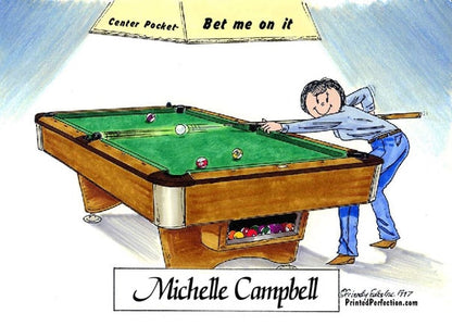 Pool Player - Billiards, Female - Friendly Folks image 0
